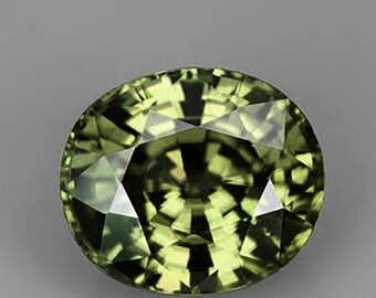 Superbe Tourmaline Verte Naturelle Du Mozambique – Pierre Fine 6.5x4.5mm Pour Collection Ou Création Bijoux