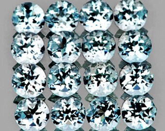 Lotto Di 2 Pietre Cubic Zirconia Taglio Ovale 9x7 Mm | Qualità AAAAA Colore Acquamarina | Sfuse Per Gioielli
