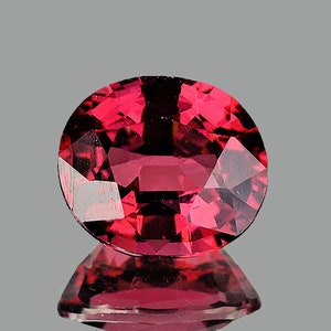 Natural Umbalite Pink Rhodolite Garnet, 8x7 mm, 1.92cts, Flawless-VVS Clarity, Oval Faceted Loose Gemstone, Earthly Mined for Jewelry Ring
