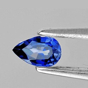 5x3 mm Pear 0.25ct Natural Blue Sapphire [VVS Clarity] Natural Loose Gemstone Heated Sapphire From Ceylon For Jewelry Ring