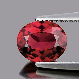 Natural Orange Red Rhodolite Garnet 8x6 mm {1.40ct} [VVS-VS Clarity] Oval Faceted Loose Gemstone Earthly Mined for Jewelry Ring