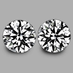 Natural White Sapphire 5.00 mm 2 pieces Round Machine Cut [Flawless-VVS Clarity] Top Brilliancy Natural Loose Gemstone For Jewelry Ring