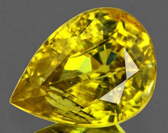 8x6mm Pear 1.40ct Natural Intense Yellow Mali Garnet [SI Clarity