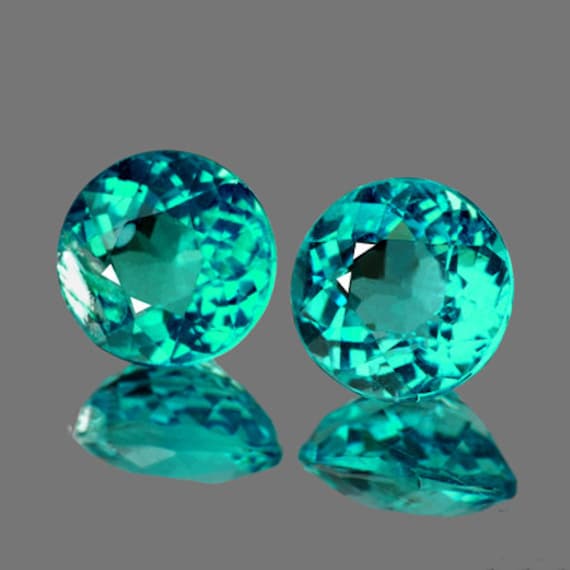 Buy Natural Green Blue Apatite Mm Pieces SI Clarity Round