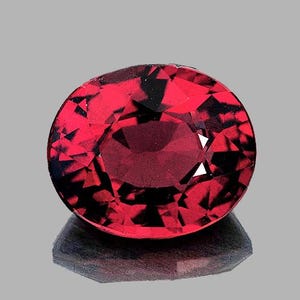 Natural Raspberry Pink Rhodolite Garnet 8x7 mm {1.98ct} [Flawless-VVS Clarity] Oval Faceted Loose Gemstone Earthly Mined for Jewelry Ring