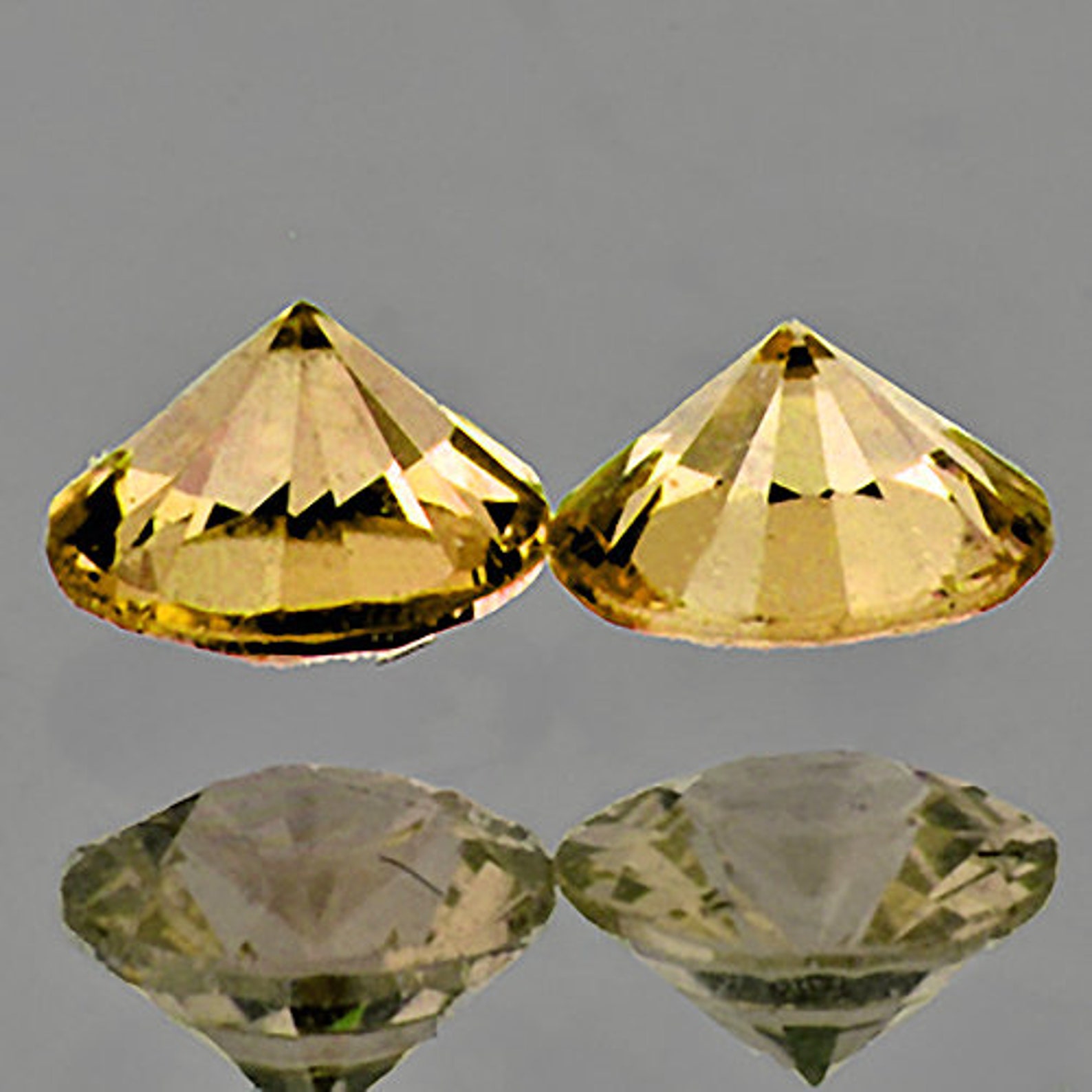 Natural Imperial Golden Zircon 6.00 mm pair Round Faceted Etsy