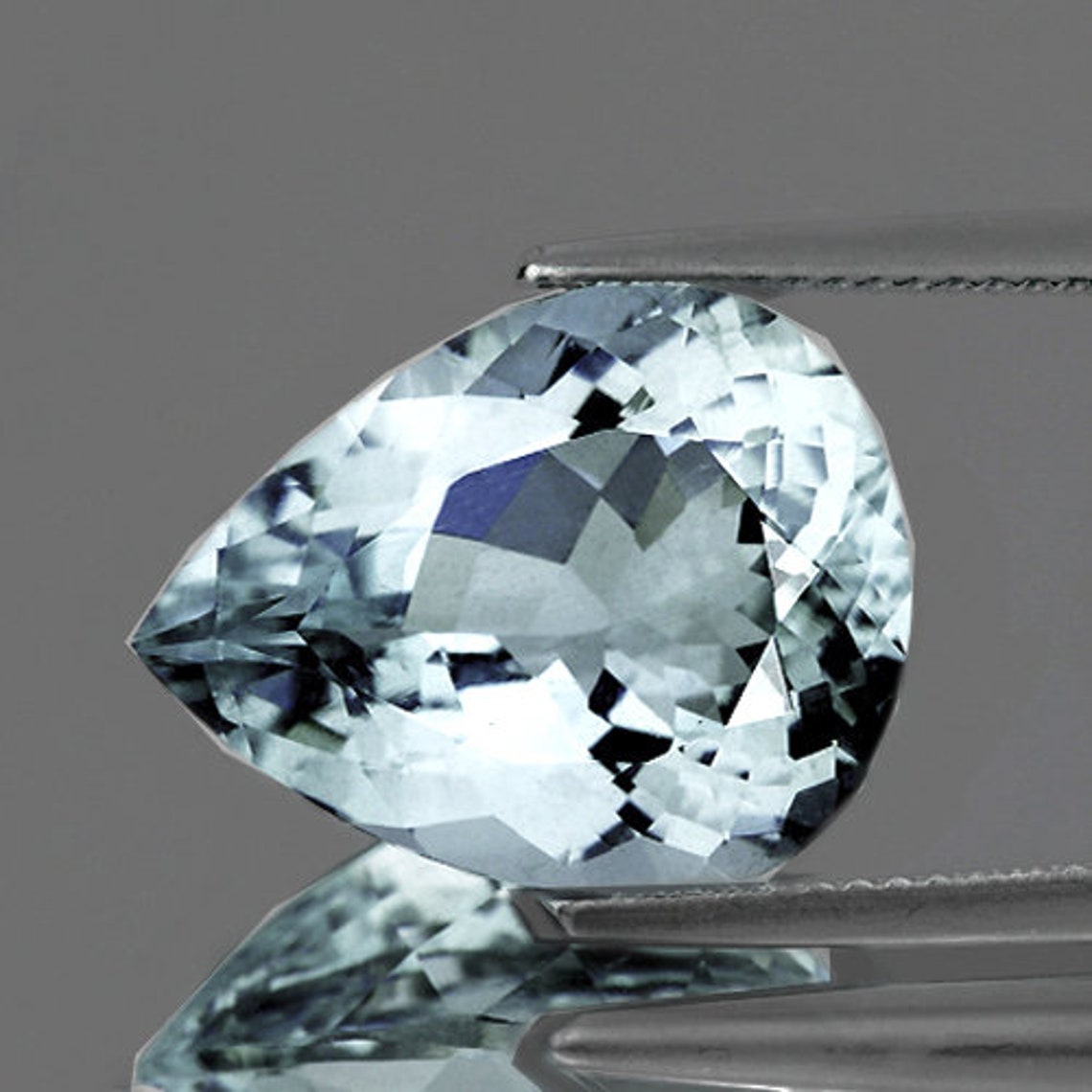 Natural Sky Blue Aquamarine 4.48cts 13.5x10.5 mm Pear Etsy