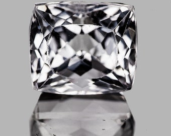 Natürlicher weißer Spondumene Kunzit 25.60 cts / 18.5x15.5 mm Kissenschliff Edelstein irdisch abgebaut [VVS]