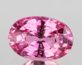 Saphir Rose Violacé Naturel Non Chauffé De 0,79 Carats - Taille Ovale, Provenance Mozambique