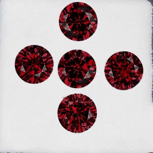 Natural Dark Red Spinel 3.50 mm – 2 pcs Round Cut, Flawless to VVS Clarity, Earth-Mined Loose Gemstones for Fine Jewelry