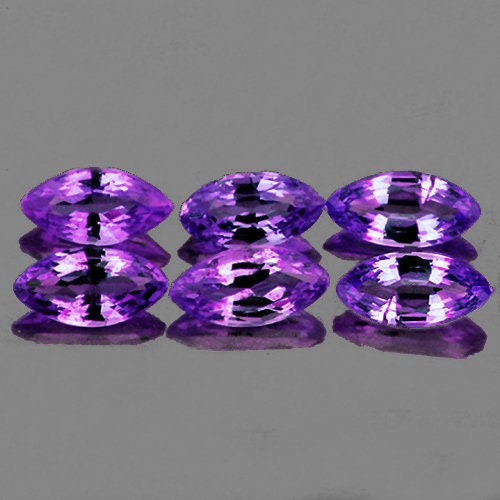 RARE !! SAPHIR POURPRE DE MADAGASCAR : 6.3 mm x 5 mm
