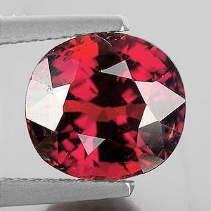 Natural Raspberry Pink Rhodolite Garnet 8x7 mm {2.08ct} [Flawless-VVS Clarity] Oval Faceted Loose Gemstone Earthly Mined for Jewelry Ring