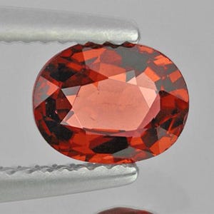 Natural Orange Rhodolite Garnet 8x6 mm 1.58ct [Flawless-VVS Clarity] Oval Faceted Loose Gemstone Earthly Mined for Jewelry Ring