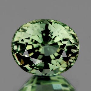 Natural Green Sapphire 0.60ct 5.5x4.5 mm Oval Cut Faceted Flawless-VVS Clarity Natural Gemstone Earthly Mined From Madagascar