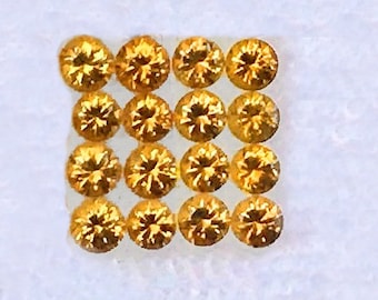 2.30 mm 16 個 ラウンドブリリアントカット AAA ファイアインテンス