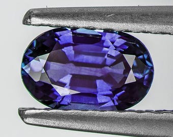 5 x 3 mm 0,32 carat ovale naturel saphir violet intense [Clarté parfaite-VVS] Bague d'approvisionnement pour bijoux à bricoler soi-même, pierres précieuses naturelles en vrac chauffées