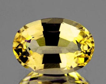 Natural Yellow Sapphire – 6x4 mm 0.62ct Oval Cut, Flawless–VVS Clarity, AAA Luster, Earth-Mined Gemstone from Ceylon