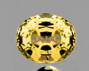 Natural Yellow Sapphire 1 piece 5x4 mm Oval Cut Faceted VVS Clarity Natural Gemstone Earthly Mined From Madagascar