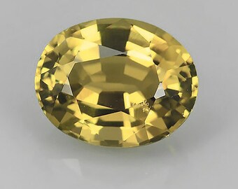 5x4 mm Oval 1 piece Natural Yellow Sapphire [Flawless-VVS Clarity] Natural Loose Gemstone Intense Color Top Brilliancy for Jewelry Only Heat