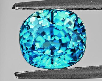 Natürlicher blauer Zirkon 6.5x5.5 mm Oval Cut Lose Edelstein irdischen Für Schmuck [Flawless-VVS Clarity] aus Kambodscha Top Luster abgebaut