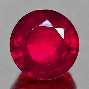 9,00 mm Rund 1 st Naturlig Röd Mozambique Rubin [VS-SI Klarhet] AAA Lyster Jordiskt Utvunna Lösa Naturliga Ädelstenar från Afrika Högsta Grad