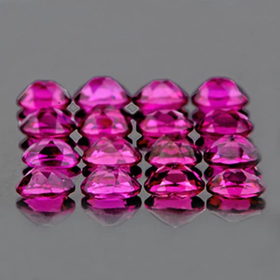 Grenat Rhodolite Rose Naturel - Taille Ovale 4x3 Mm - 0,20 Carats - Origine Malawi