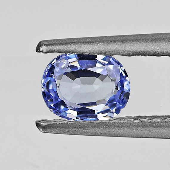 Natural Ceylon Blue Sapphire 0.66ct 5.5x4.5 Mm Oval Faceted Cut 
