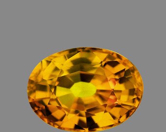 Natural Yellow Sapphire 0.70ct 6x4 mm Oval Cut Faceted VVS Clarity Natural Loose Gemstone, Earthly Mined, For Jewelry