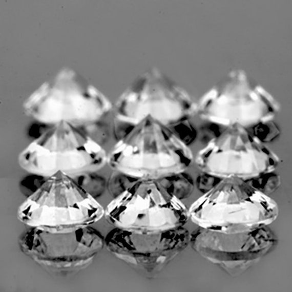 Zirconi Cubici Bianchi 100 Zirconi Bianchi Sciolti Qualit&agrave; AAAA