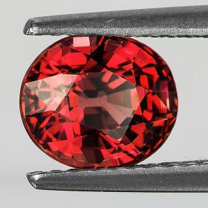 Natural Pink Red Rhodolite Garnet 7x6 mm 1.38ct [VVS Clarity] Oval Faceted Loose Gemstone Earthly Mined for Jewelry Ring Craft Supply