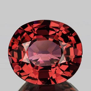 Natural Orange Pink Rhodolite Garnet 8.5x7.5 mm {2.02ct} [Flawless-VVS Clarity] Oval Faceted Loose Gemstone Earthly Mined for Jewelry