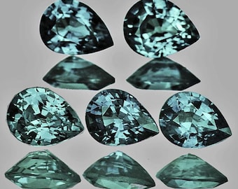 RARE !! SAPHIR BLEU DE MADAGASCAR : 5.7 mm x 4.6 mm
