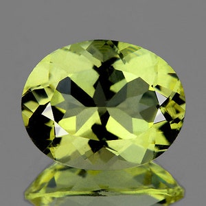 Natural Green Gold Lemon Quartz 17x13.5 mm Oval Faceted Cut 10.14cts Flawless-VVS Earthly Mined Loose Gemstone