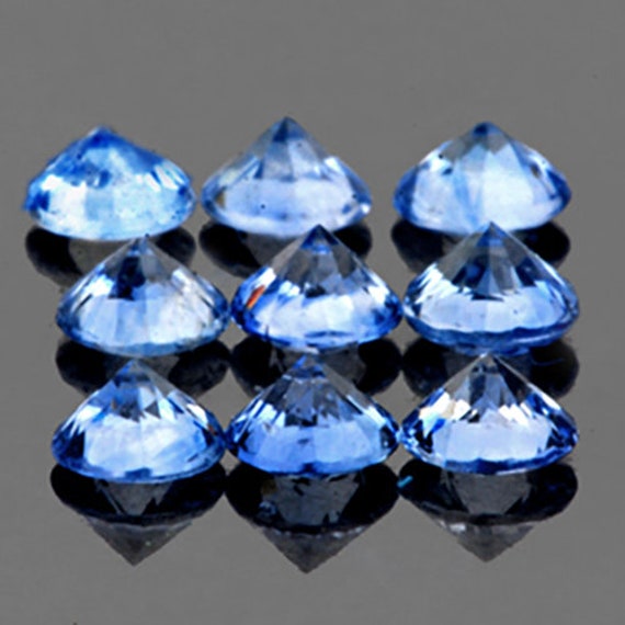 2.80 Mm 9 Pieces Round Natural Blue Sapphire flawless-vvs 2.80 Mm 9 Pieces Round Natural Blue Sapphire flawless-vvs