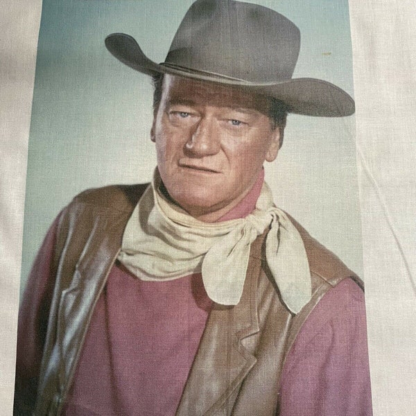 John Wayne Quilt Panels Etsy