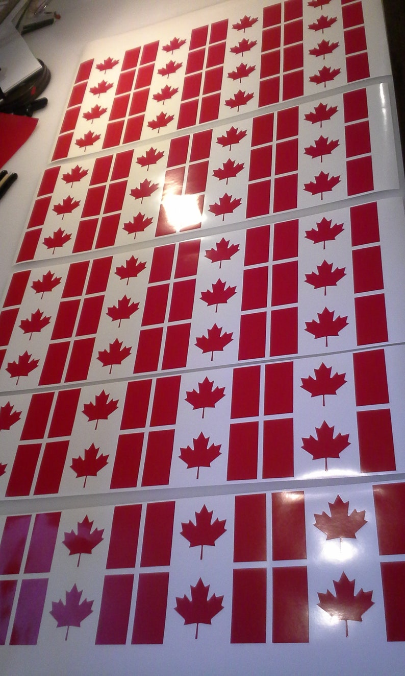 Canada Flag Decals Canada Decals Canadian Flag Various Etsy Canada