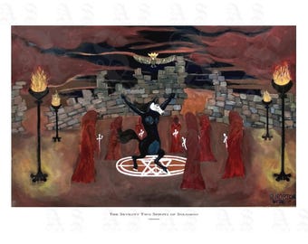 Los Setenta y Dos Espíritus de Salomón, Artista desconocido, Rosaleen Norton, La Bruja de Kings Cross, Ritual oculto, Místico, Impresión de archivo