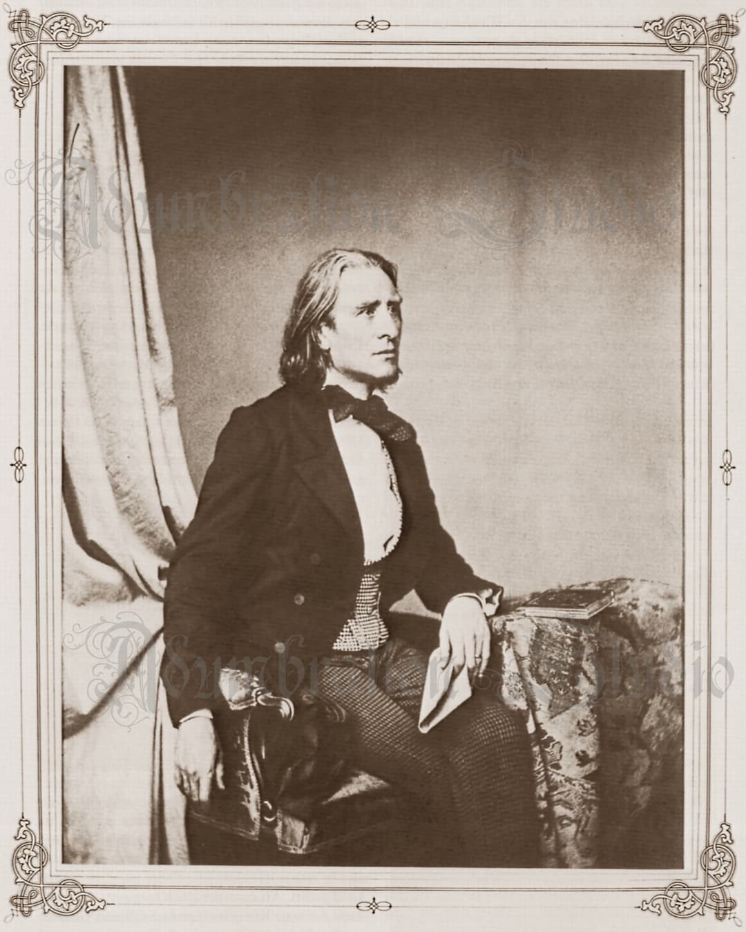 Franz Liszt Portrait, Circa 1860 Daguerreotype, Virtuoso