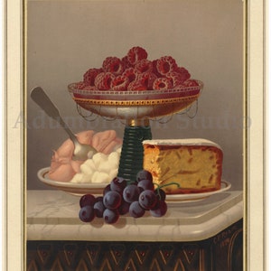 Christmas Delicacies, 1870 by Carducius Plantagenet Ream, Fruit, Still Life, Ready for Framing, 19th Century Archival Print