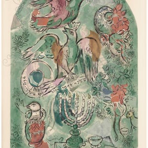 Tribe of Asher, The Twelve Tribes of Israel, Marc Chagall, Hadassah-Hebrew University Synagogue, Ancient Israelite Nation, Families of Jacob