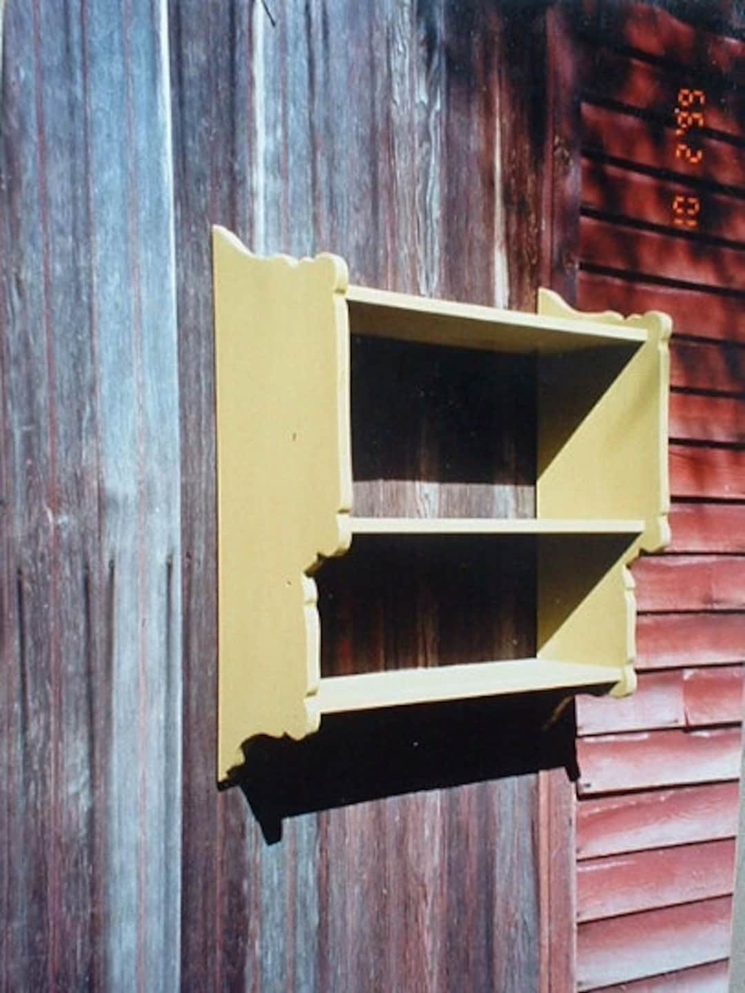 Early American Hanging Bookcase, Wall Shelf, Student Bookshelf
