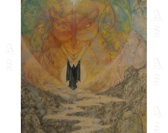The Dream, by Rosaleen Norton, Thorn, The Witch of Kings Cross, Occult, Black Cat, Mystical, 20th Century Archival Giclée Print