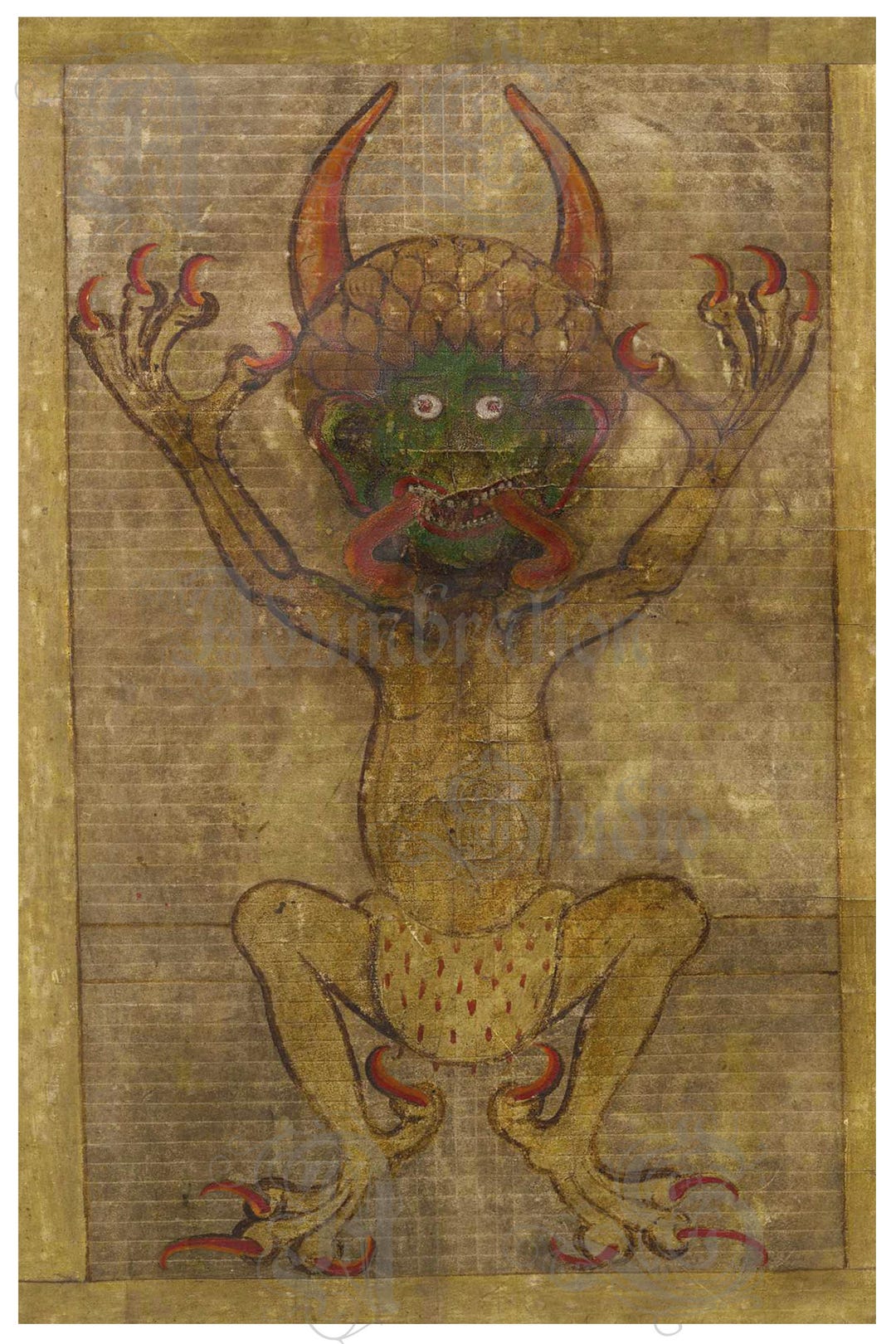 The Gigas Devil, Codex Gigas, Early 13th Century Bible, Exact Replica ...