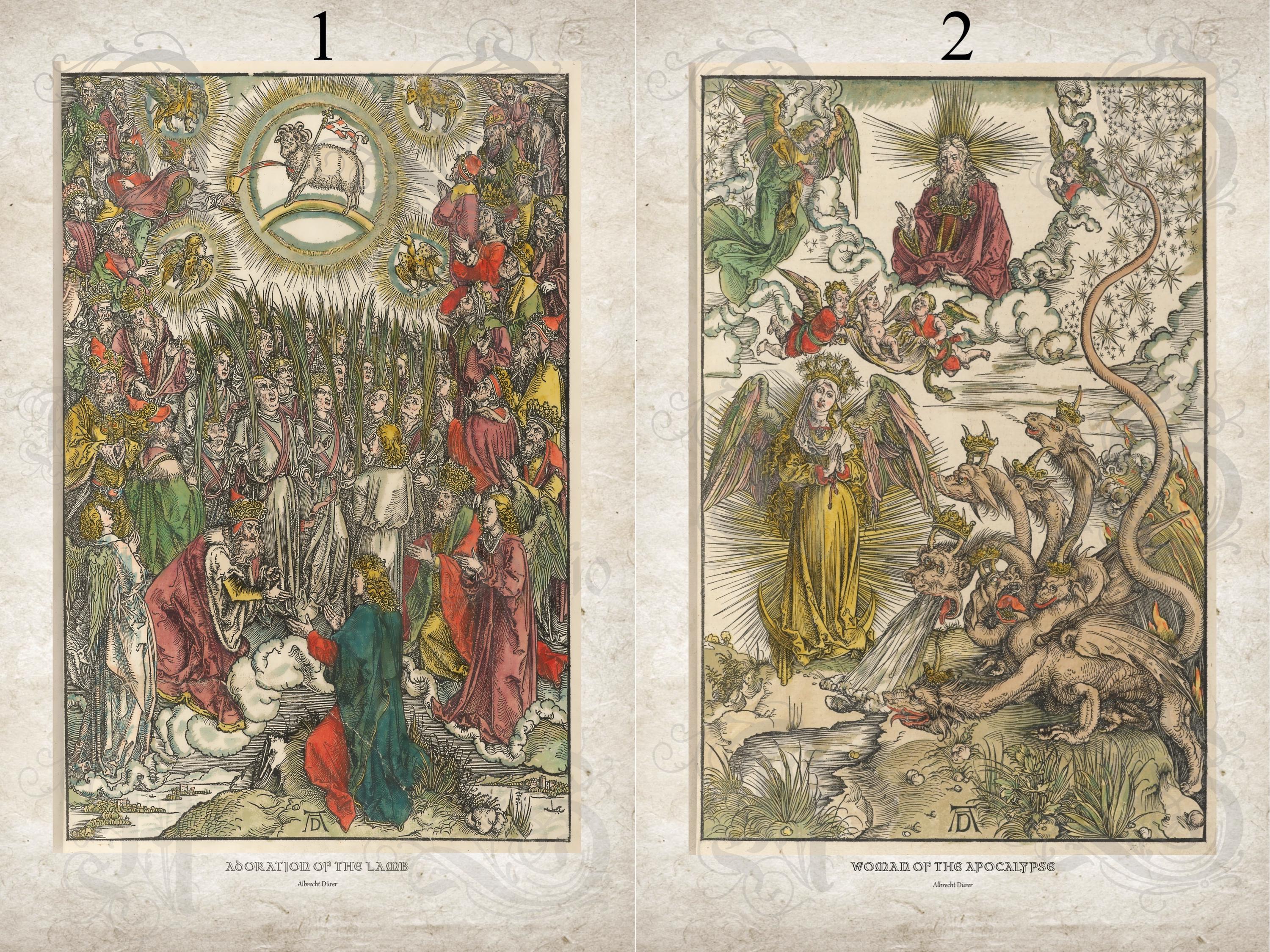 Albrecht Dürer Apocalypse Folio, Book of Revelation, Buy 1 or Gift