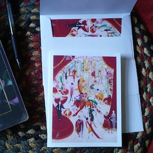 Spring Sale at Bendel’s Note Cards, Bundle of 6 A2, Florine Stettheimer, Henri Bendel&#39;s, 5th Ave NYC, Archival Petite Prints