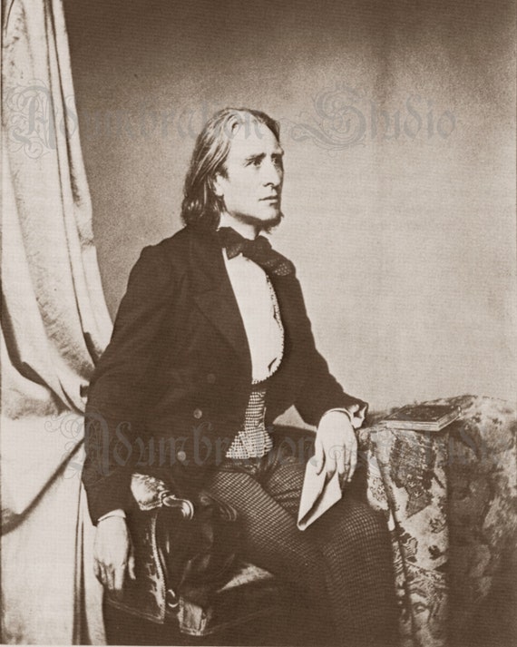 フランツ・リスト　写真 Franz Liszt Portrait, Circa 1860 Daguerreotype, Virtuoso Pianist