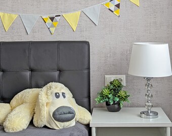 Cotton Bunting Flags: Pastel Nursery Garland