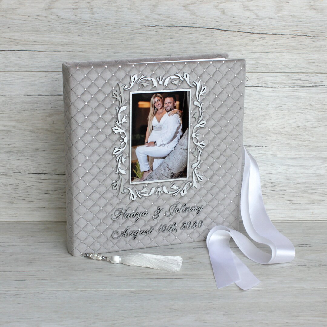 Personalized wedding photo album custom family photo album large 12