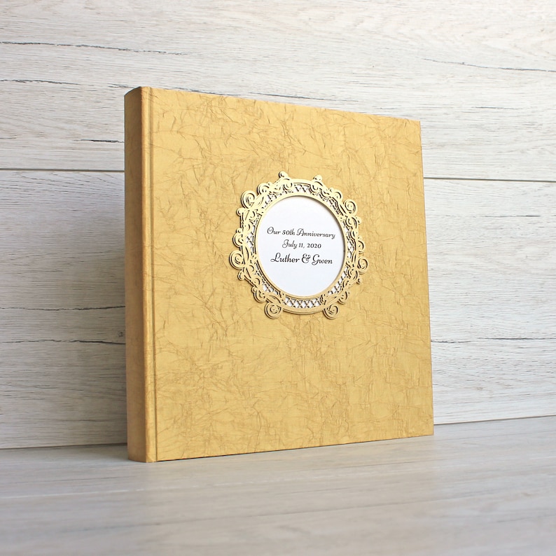 Golden anniversary wedding photo album