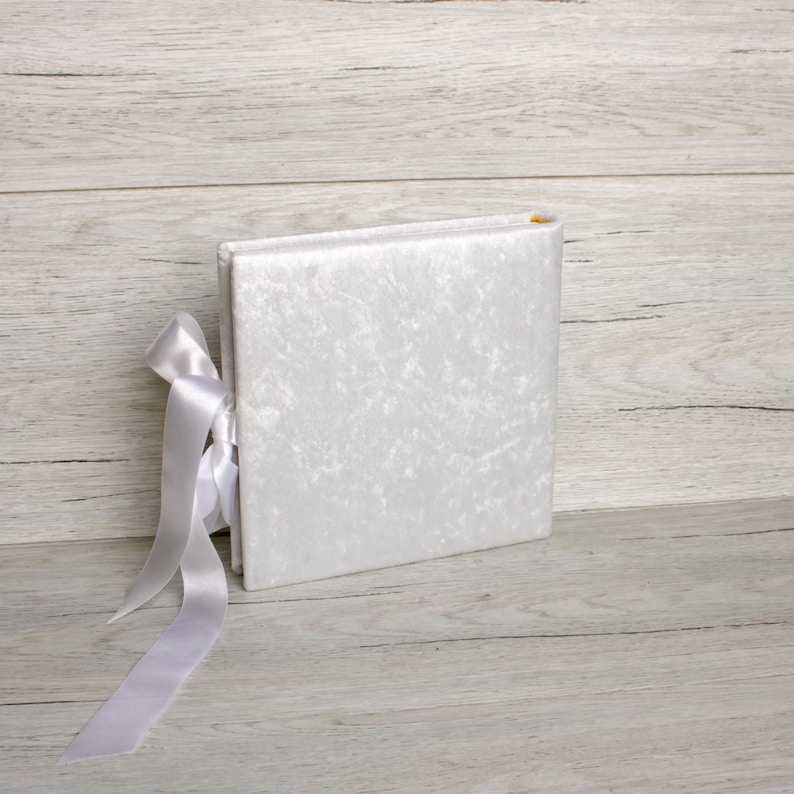 Personalized White Wedding Photo Album Custom Marble White Etsy